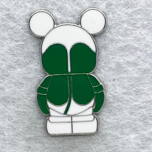 🔮5/$25 Disney Vinylmation Jr Good Luck Four Leaf Clover Pin - Picture 1 of 2